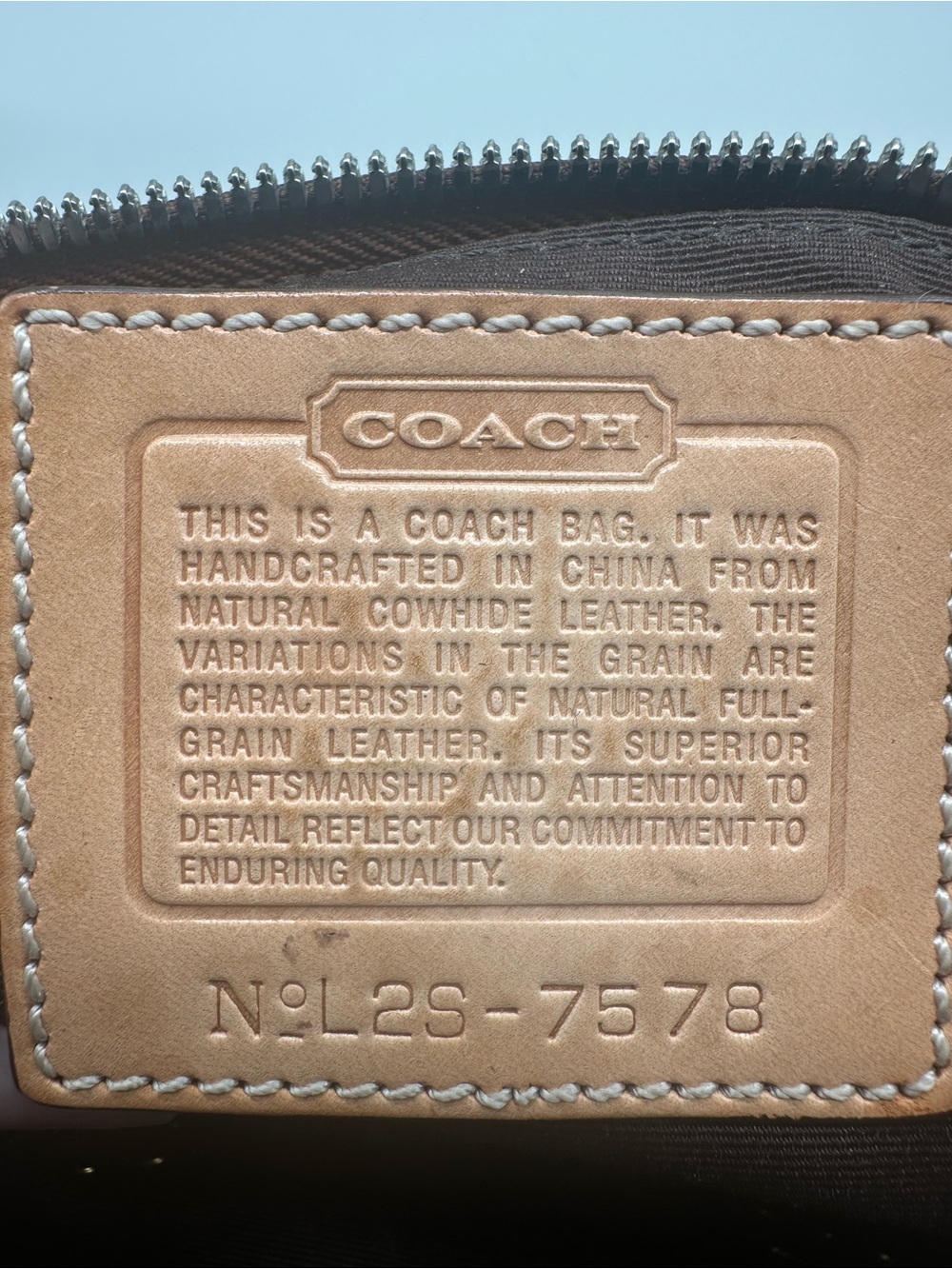 Coach Upcrafted Slim Demi Leather Crossbody Bag in Saddle - Picture 5 of 6